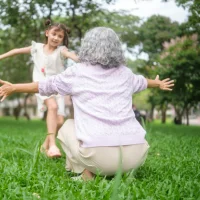 playing with grandkids